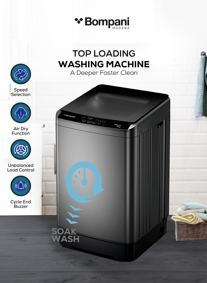 Bompani Top Load Washers Fully Automatic 12 kg 600 W BWM15T Silver - Image 4