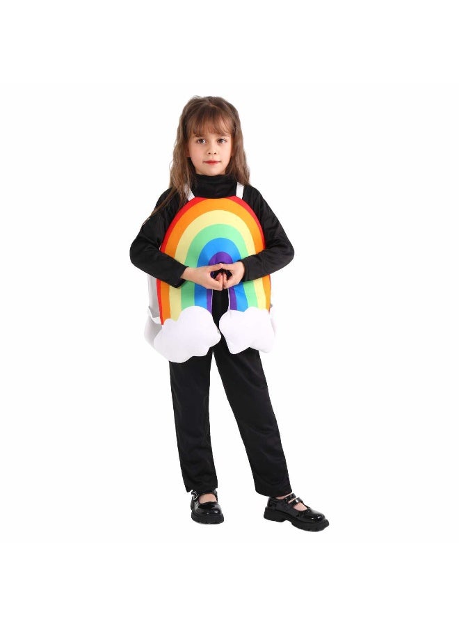 Halloween Rainbow Children Cosplay Costume Performance Outfit For School Stage Show Performance Attire - Image 2