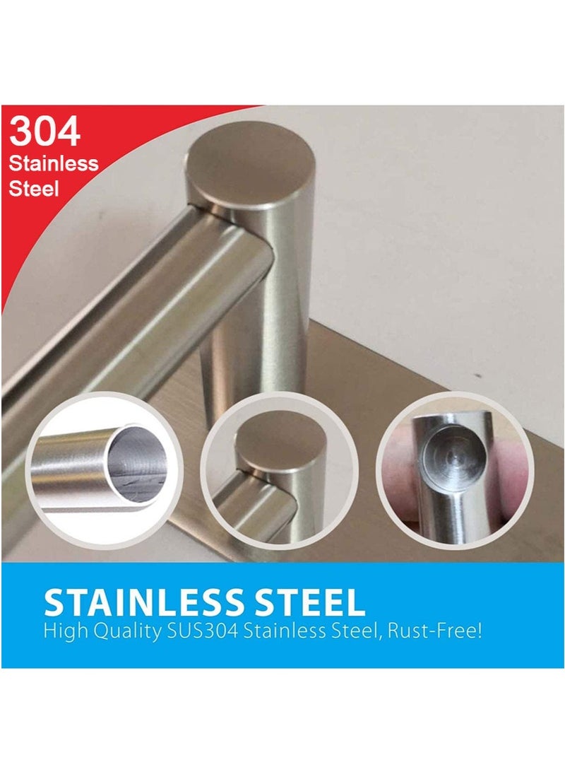 VUCATIN Bath Towel Bar, 55cm Stainless Steel Towel Holder, Bathroom Towel Rack No Drill, Wall Mount Towel Hanger, Self Adhesive Towel Bar for Bathroom and Lavatory (Single Layer) - Image 5