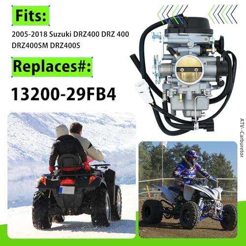 LEVANLIGHT DRZ400 Carburetor With Fitler For Suzuki DRZ400 DRZ 400 DRZ400SM DRZ400S 2005-2018 | Replace # 13200-29FB4 | Carb Kit With Filter | Cleaning Tool - Image 2