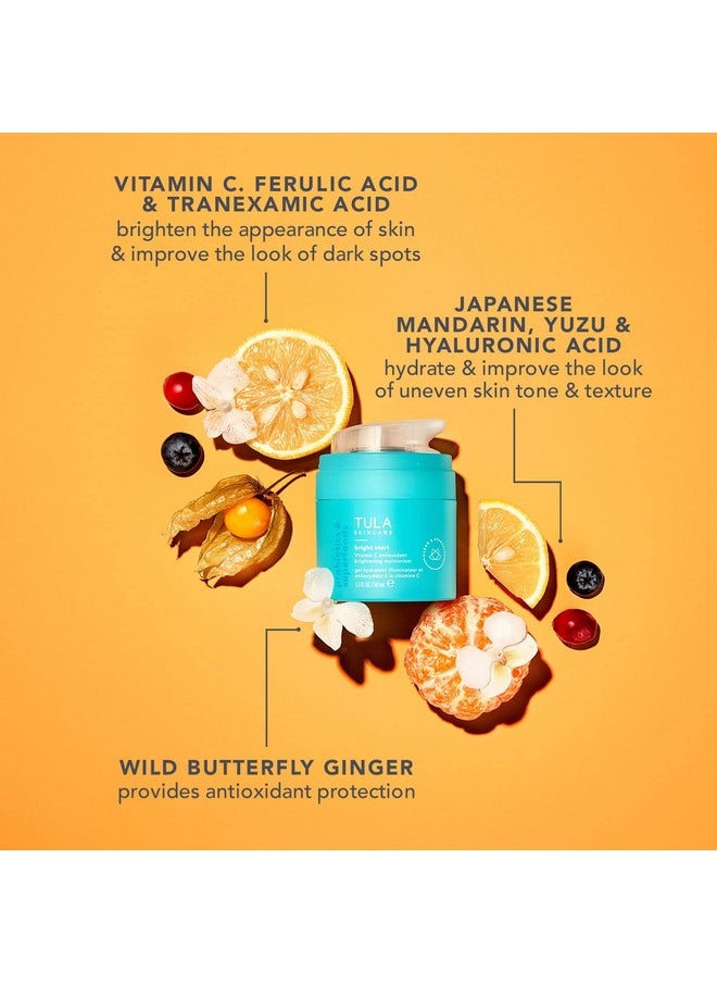 TULA TULA Skin Care Bright Start Vitamin C Antioxidant Brightening Moisturizer - Lightweight Gel Cream, Brightens, Hydrates & provides Antioxidant Protection, 1.7 oz.  - Image 4
