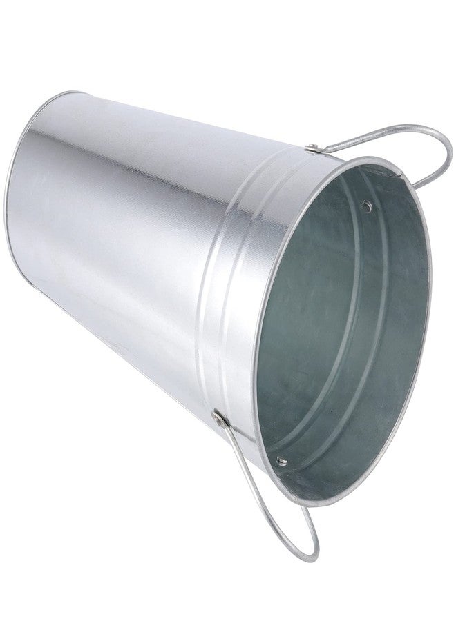 HAKZEON 6 Pack 10 Inches Galvanized Metal Vase, Rustic Farmhouse Tall Galvanized Metal Flower Vase for Wedding, Table, Home Decor - Image 4