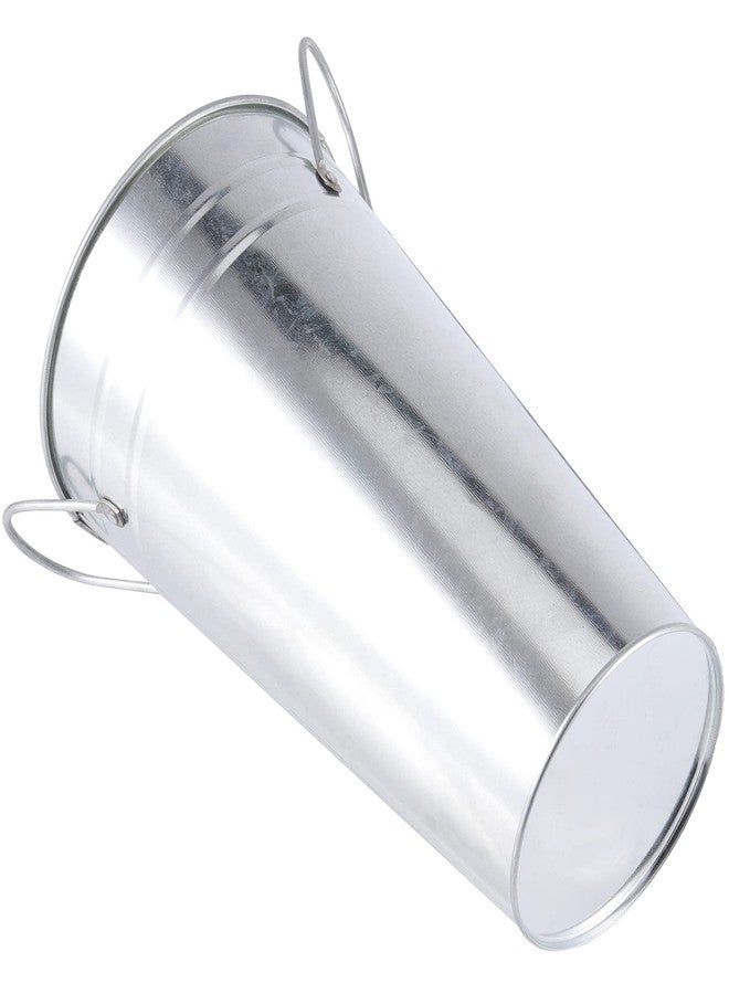 HAKZEON 6 Pack 10 Inches Galvanized Metal Vase, Rustic Farmhouse Tall Galvanized Metal Flower Vase for Wedding, Table, Home Decor - Image 3