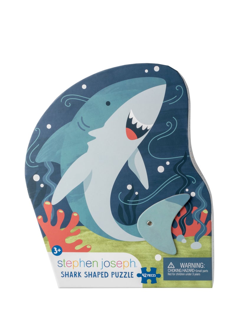 Stephen Joseph Shaped Jigsaw Puzzle Shark For Kids - Image 2