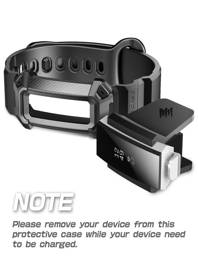 سوبكيس سوار SUPCASE Unicorn Beetle Pro مع حافظة لساعة Fitbit Alta HR/Fitbit Alta (أسود) - Image 4