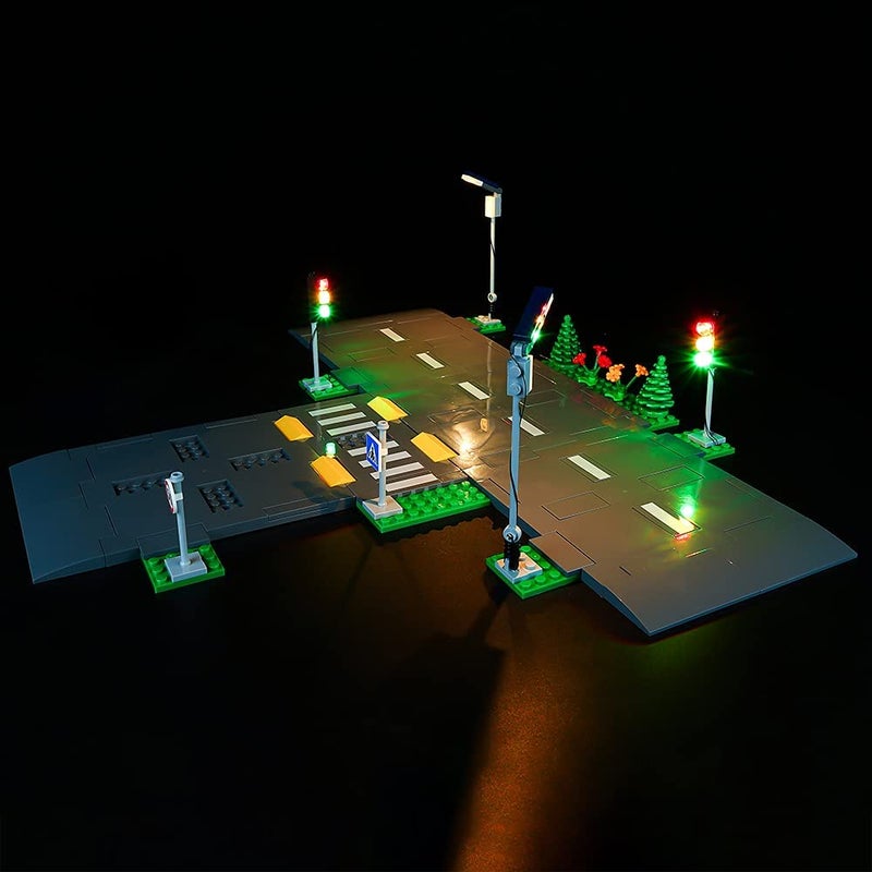 Kyglaring LED Lighting Kit Compatible with Lego City Road Plates 60304 Building Blocks Upgraded Light Accessories for Lego Street Plates Building Set Lights Only No Model Sets - Image 2