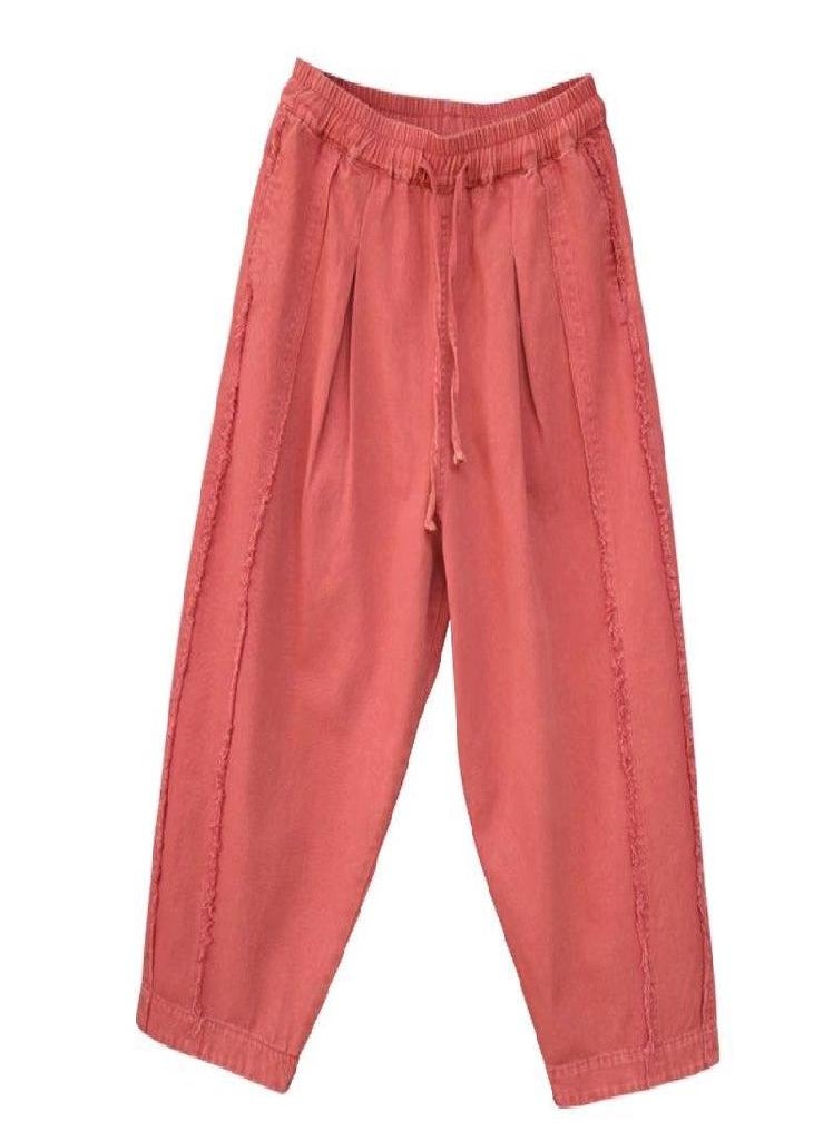Eckek - Autumn New Jeans Female Vintage Streetwear Loose Harem Denim Pants Women High Waist Solid Woman Trousers - Image 1