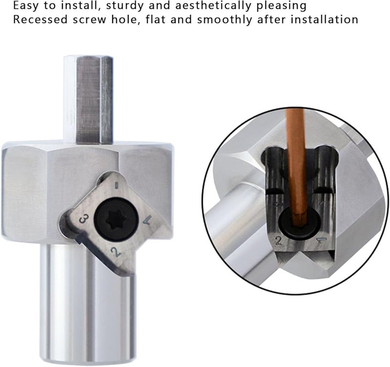 T10 Alloy Blade Dog Hole Chamfer Reamer Tool 9mm Hex Shank For Standard Electric Drills - Image 5