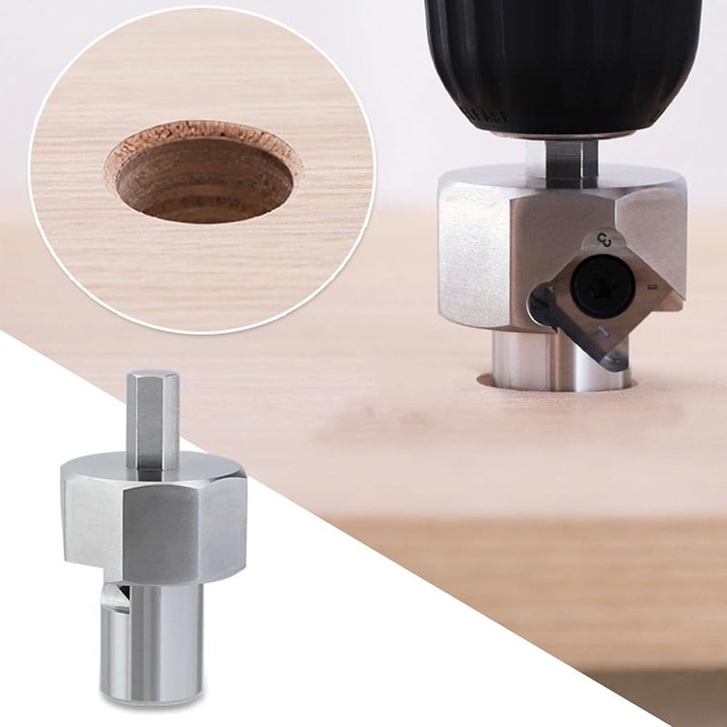 T10 Alloy Blade Dog Hole Chamfer Reamer Tool 9mm Hex Shank For Standard Electric Drills - Image 3