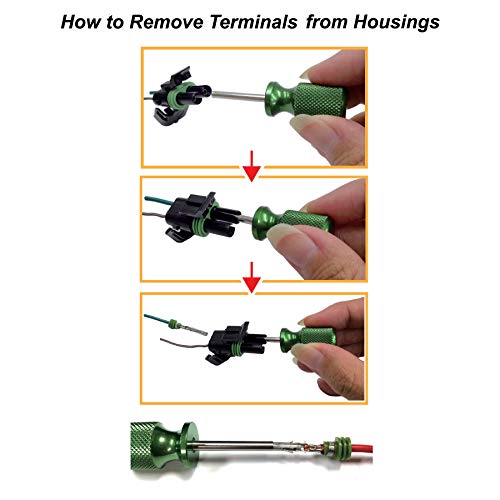 Tool Guy Republic Delphi Weather Pack Connector Terminal Removal Tool - Release Connectors Safely (2 Pack) - Image 2
