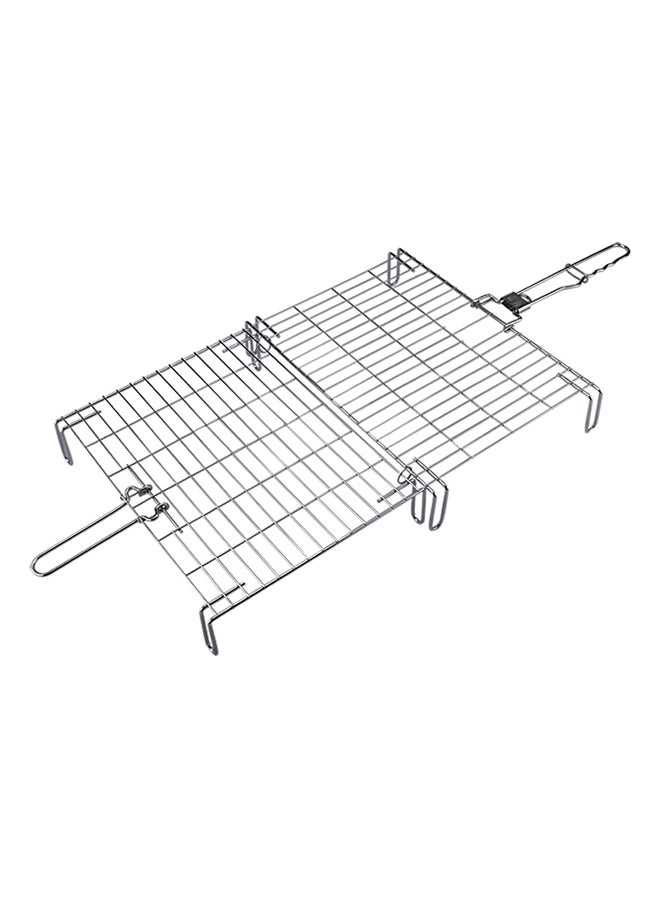 السنيدي شبك شوي ستانلس ستيل، شبك شواء، فضي، مقاس 30*40 سم - Image 4