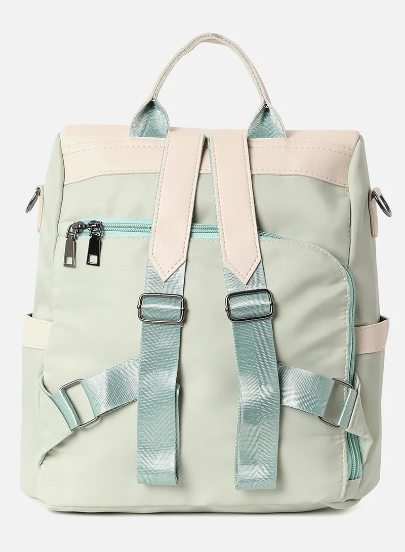 Haute Sauce  Zea White & Green Backpack  | Best Price UAE