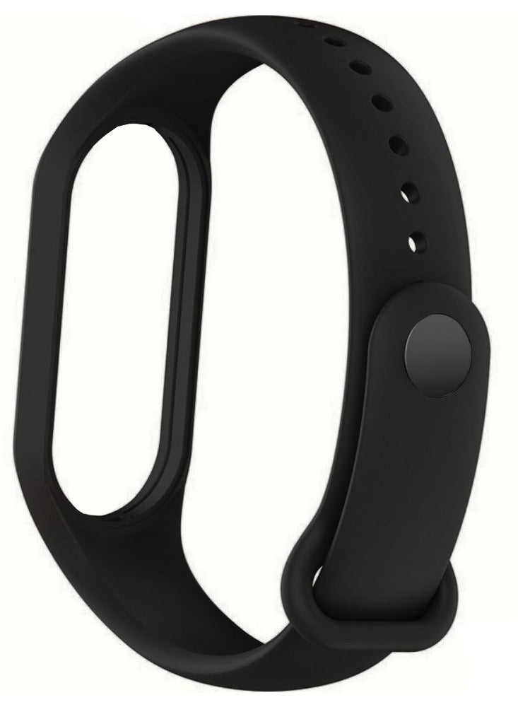 CATANES Xiaomi Mi Band 7 Replacement Strap Soft Silicone Watch Band Sport Wristband Bracelet Compatible with Mi Band 7 Smart Fitness Tracker 2022 Release Black  - Image 1