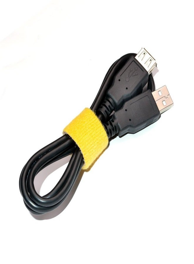 TFY Reusable Hook & Loop Fastening Tape,0.75 Inches x 180 Inches - Yellow - Image 5