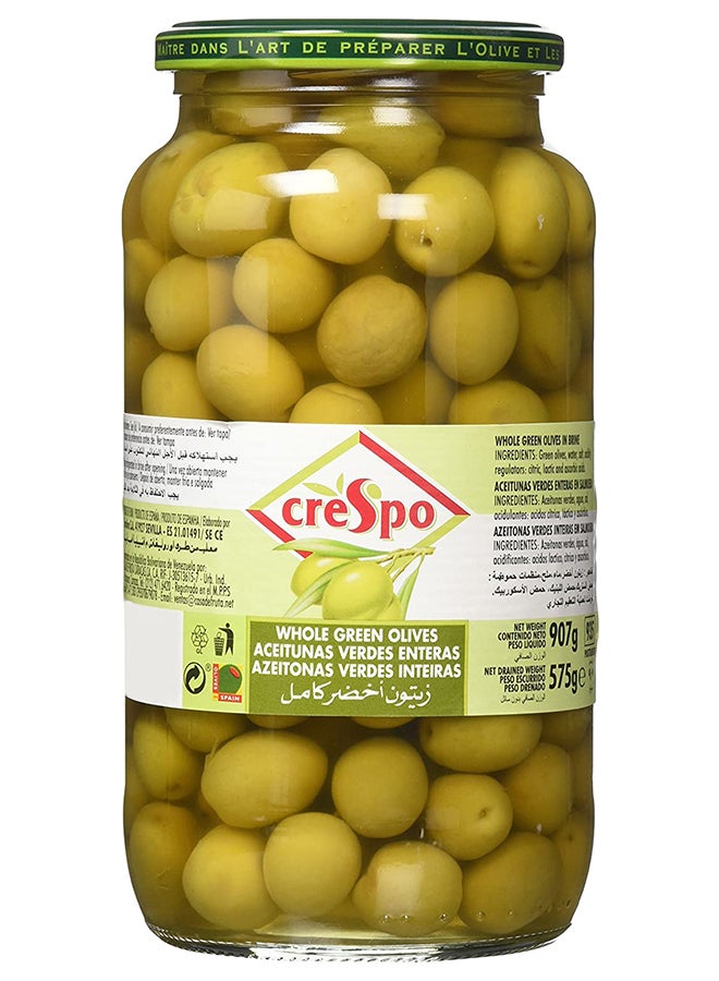 Crespo Whole Green Olives (Jar) 907g