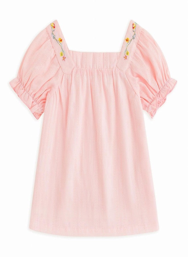 Curipeer Toddler Girls Pink Shirt Summer Casual Puff Short Sleeve Blouse Tops for Baby Girl - Image 3