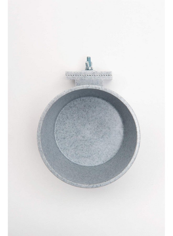 Lixit Quick Lock Removable Cage Bowls for Rabbits, Birds, Dogs, Cats, Gunea Pigs and Other Small Animals. (20oz, Granite) - Image 1