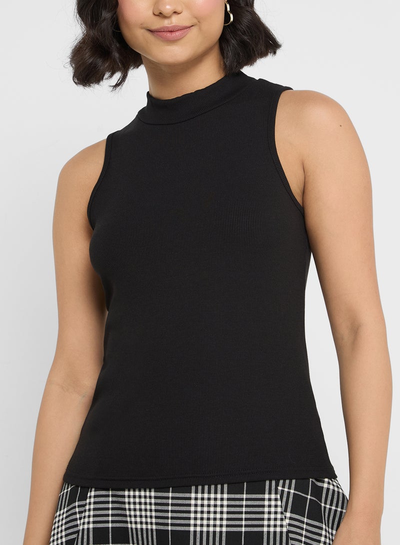 Ginger Basics High Neck Ribbed Vest  - Image 3