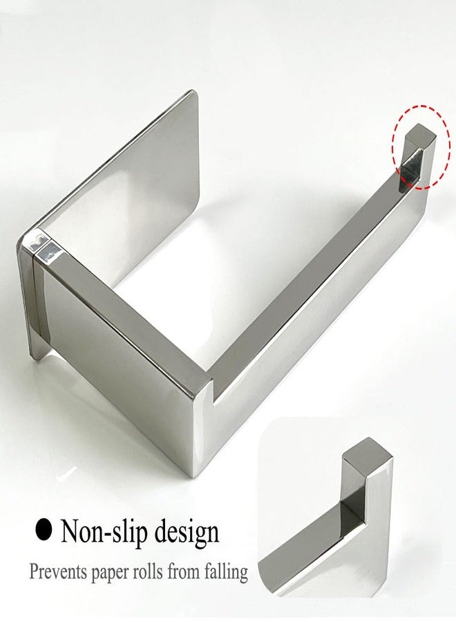 Celbon SUS 304 Stainless Steel Toilet Roll Holder Self Adhesive Suction Chrome Finish Toilet Paper Holder Rack Bathroom Accessories Paper Dispenser - Image 5