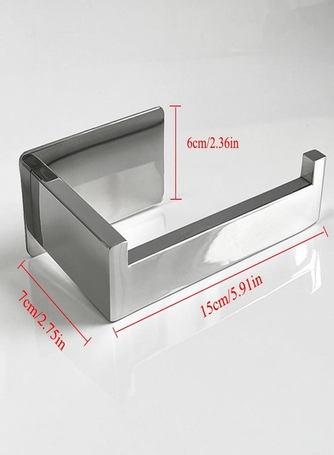 Celbon SUS 304 Stainless Steel Toilet Roll Holder Self Adhesive Suction Chrome Finish Toilet Paper Holder Rack Bathroom Accessories Paper Dispenser - Image 4