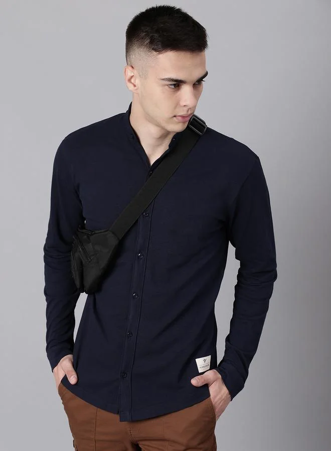 Hubberholme Navy Shirt For Men