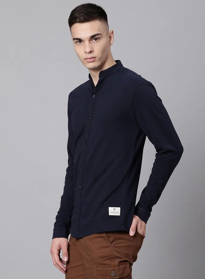 Hubberholme Navy Shirt For Men