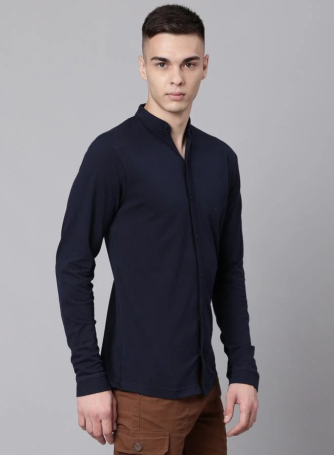 Hubberholme Navy Shirt For Men