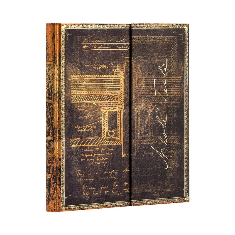 تسلا، رسم تخطيطي لتوربين مزود بغلاف صلب