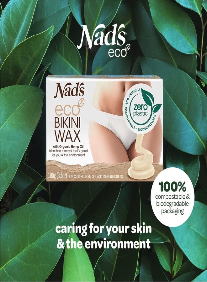 Nad's شمع ناد الاحترافي بجودة صالون قابل للميكروويف، خالي من الشرائط، صديق للبيئة، لصنع الشمع للبكيني، تركيبة نباتية خالية من البلاستيك تشمل 100 جرام من الشمع وملعقة خشبية - Image 5