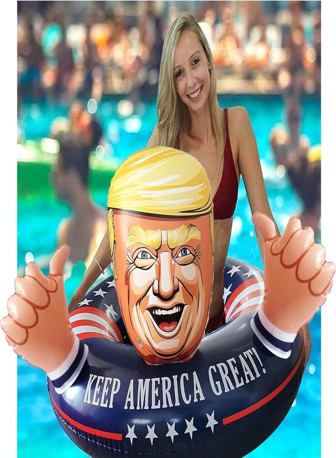 NinoStar MAKE SUMMER Time GREAT AGAIN - with Donald Trump, American Pool Float #TrumpFloat - Image 2