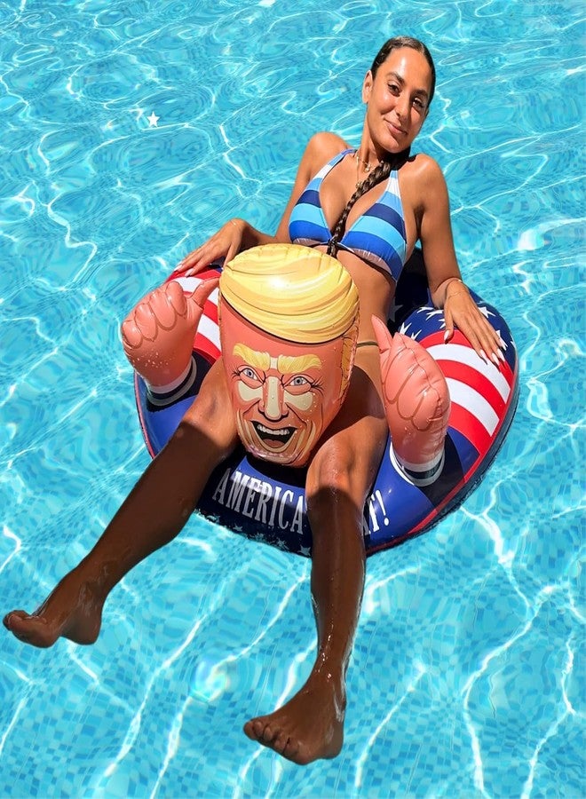 NinoStar MAKE SUMMER Time GREAT AGAIN - with Donald Trump, American Pool Float #TrumpFloat - Image 3