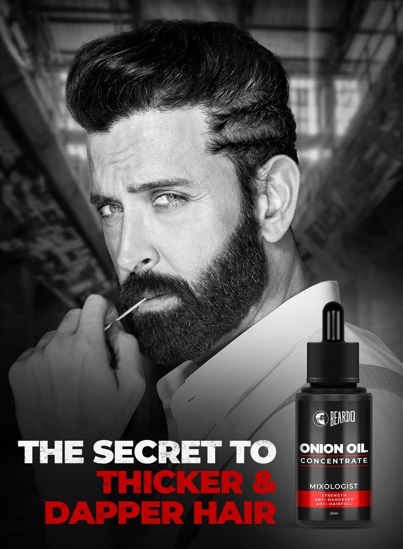 BEARDO Beardo Onion Oil Concentrate 25 ml Onion Hair Oil for Hair Growth Red Onion Hair Oil and Sunflower Oil Natural Non-sticky Controls Hair Fall and strengthen roots - Image 4