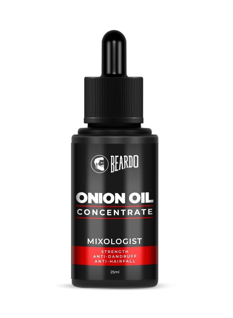 BEARDO Beardo Onion Oil Concentrate 25 ml Onion Hair Oil for Hair Growth Red Onion Hair Oil and Sunflower Oil Natural Non-sticky Controls Hair Fall and strengthen roots - Image 1