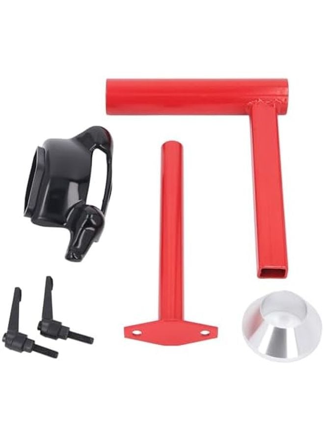 طقم مغير الإطارات اليدوي من الفولاذ الكربوني عالي الدقة وسهل الاستخدام لاستخدام الميكانيكيين المحترفين والهواة 6 ملحقات - Image 4