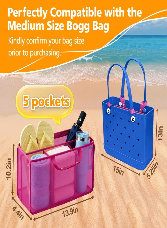 BestStone Organizer Inserts for Bogg Bag Accessories - Lightweight Mesh Divider Pouch for Easy Organization, Perfect for the Medium Bogg Bags and Beach Totes - Image 2