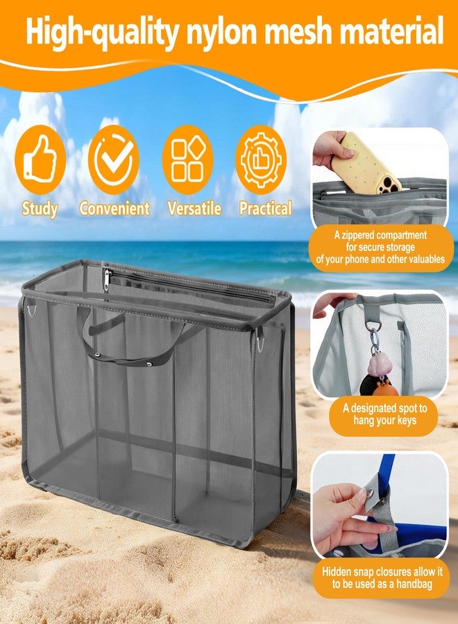 BestStone Organizer Inserts for Bogg Bag Accessories - Lightweight Mesh Divider Pouch for Easy Organization, Perfect for the Medium Bogg Bags and Beach Totes - Image 4