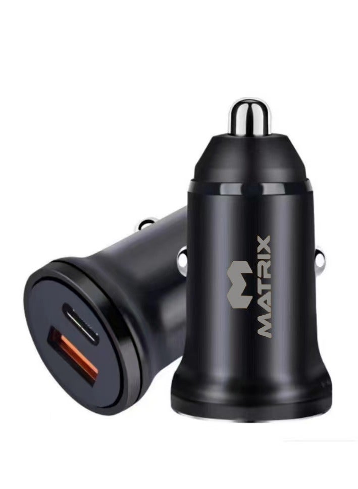 Matrix Car Charger 20W Dual-Port - BF-CC067-20W-AC - Image 2