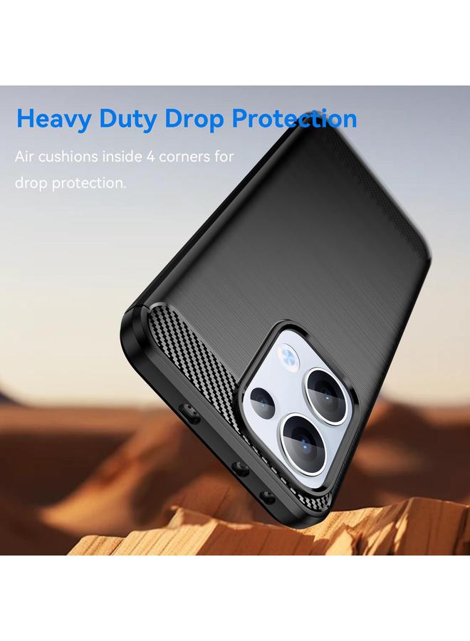 erorex Case For OPPO Reno13 Global Carbon Fiber Brushed Texture TPU Phone Case - Image 3