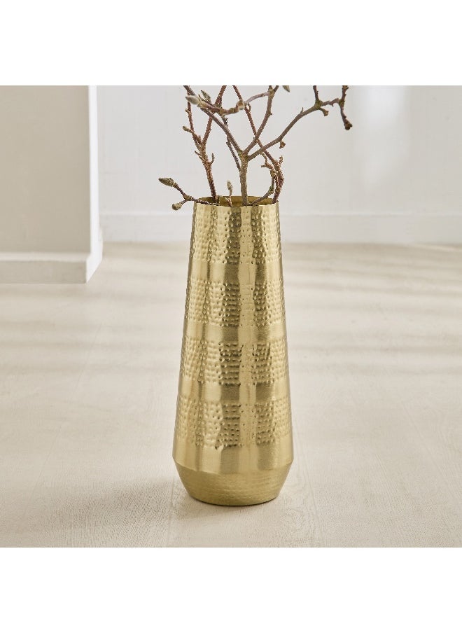 Home Box Avya Metal Hammered Floor Vase - 17x17x42 cm  - Image 1