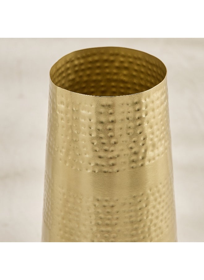 Home Box Avya Metal Hammered Floor Vase - 17x17x42 cm  - Image 3