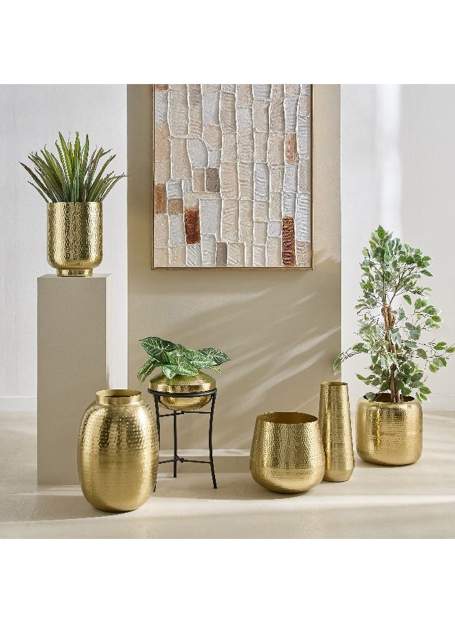 Home Box Avya Metal Hammered Floor Vase - 17x17x42 cm  - Image 4