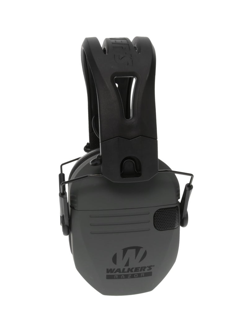 Walker's سماعات وولكرز رايزور تاكتي-غريب - رمادي حربي، حزام رأس سيليكون مركب عالي الأداء غير قابل للانزلاق - وضوح صوت طبيعي كامل نطاق ديناميكي 23NRR - Image 2
