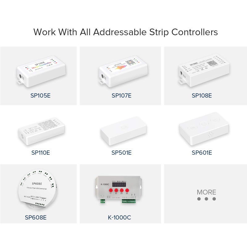 BTF-LIGHTING Addressable LED Strip TTL Signal Amplifier Super-Far-Distance 600FT Work for WS2812B WS2811 SK6812 WS2813 WS2815 SK9822 WS2801 etc Dream Color Light and Programmable LED Matrix IP67 - Image 3