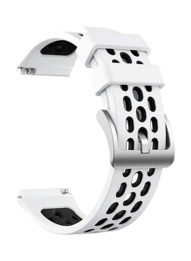 S-Color Silicone Replacement Band For Huawei Watch GT2e White/Black - Image 1