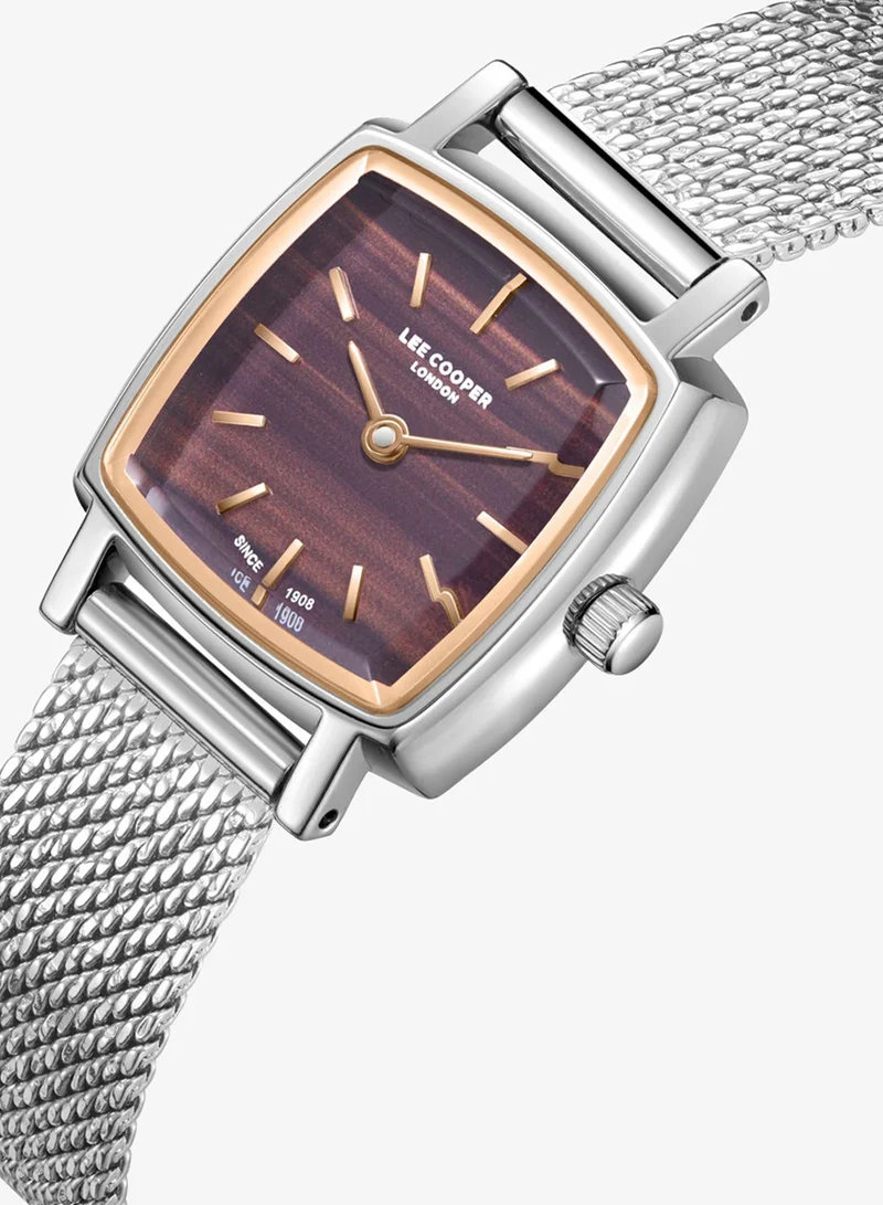لي كوبر Women's Mesh Analog Watch LC08280.540 - 23x29,5 mm