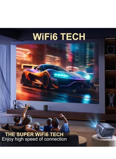 ELTRAZONE Projector [ Android 11.0/Electric focus] with WiFi 6 and Auto keystone,15000lumens Movie Projector,Full HD 1080P Supported 360° Angle adjustment Video Projector,home theater A10 PLUS  - Image 2