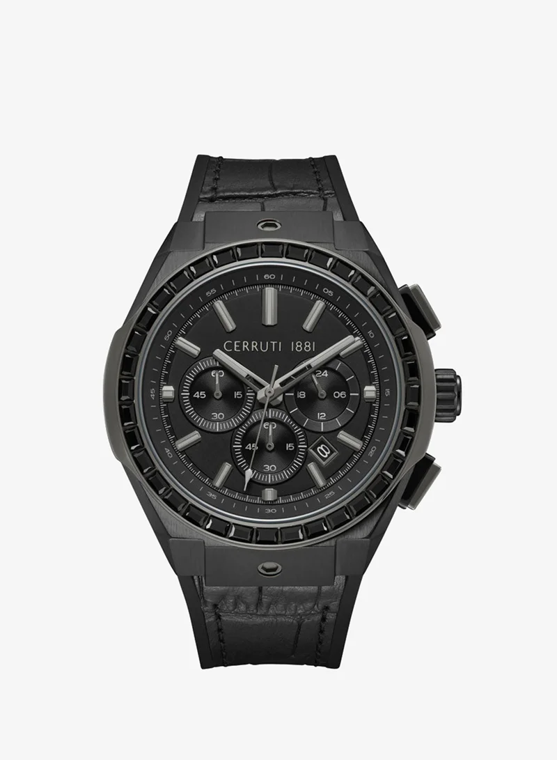 شيروتي 1881 Cerruti 1881 Gents Black or Gun Black Dial Watch
