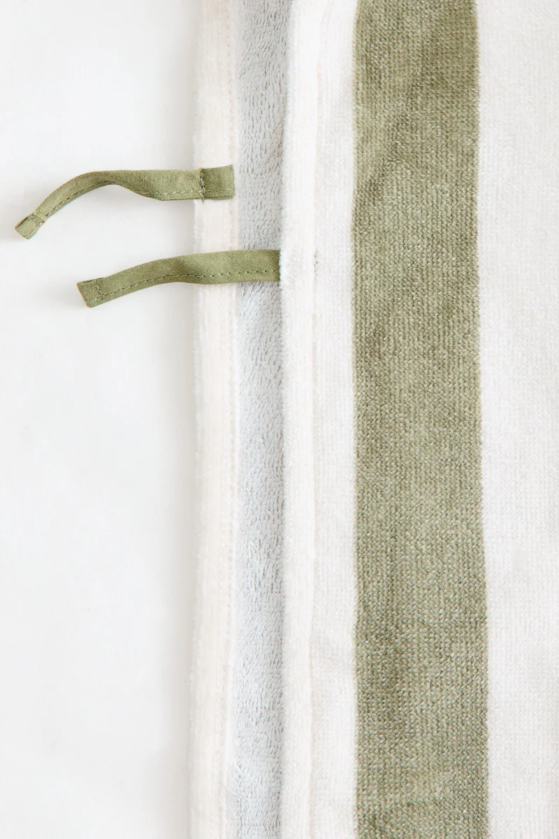H&M  Striped cotton towel cape  | Best Price UAE