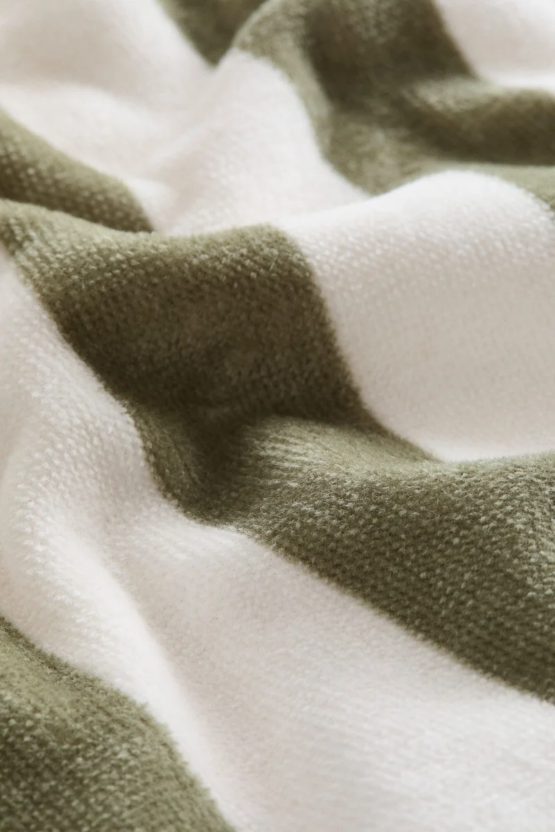 H&M  Striped cotton towel cape  | Best Price UAE
