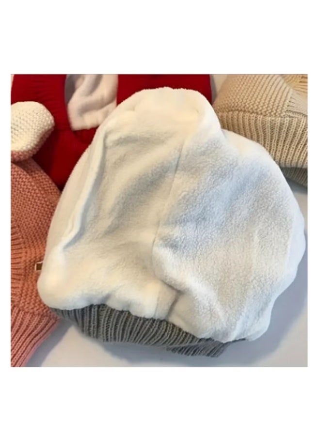 A Knitted Woolen Hat For Kids With Fleece Lining For The Ears, Suitable For Boys And Girls Up To 3 Years Old. - Image 4